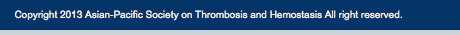 Copyright Asian-pacific Society of Thrombosis and Hemostasis  All right reserved
